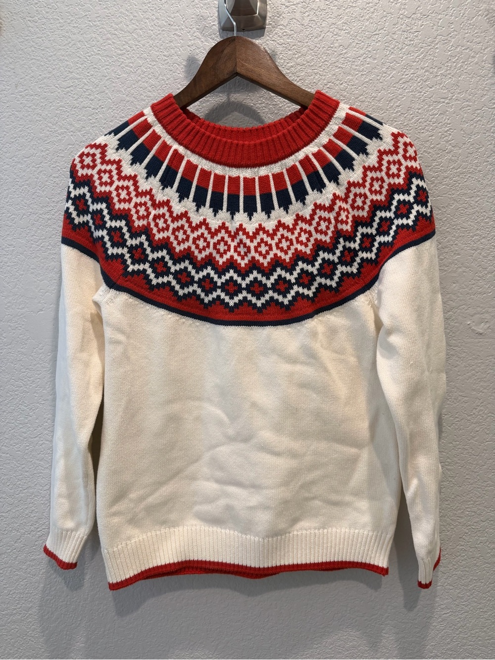 Women’s Hanna Anderson Holiday Fair Isle Cotton Sweater